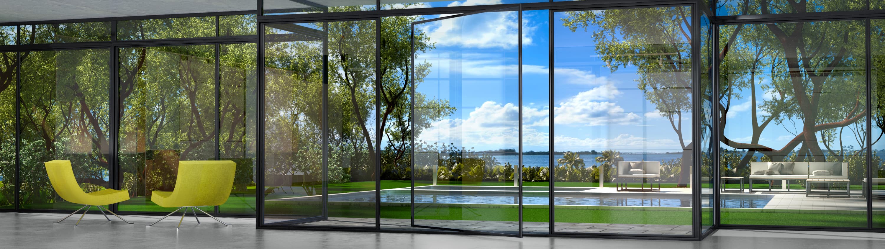 Rendering of Guardian Glass door